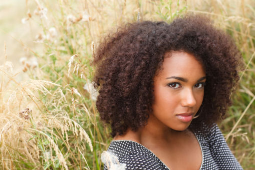 curly mixed hair