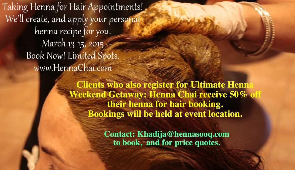 henna hair bookings