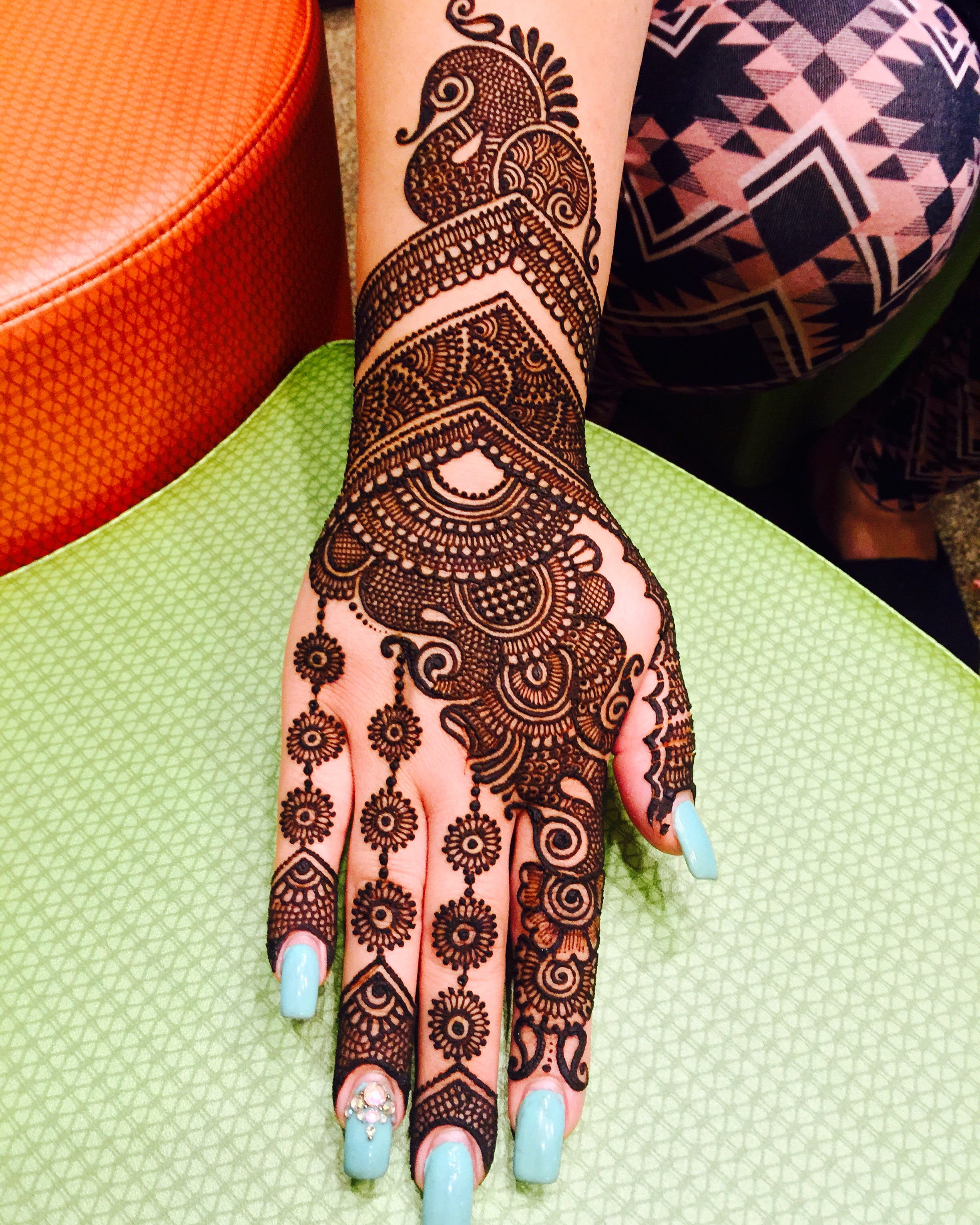 Indian Motifs Peacocks And Bridal Henna With Maaz May 14 15