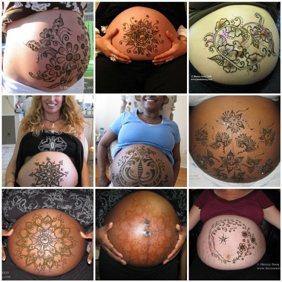 Prenatal Belly Art Collage 