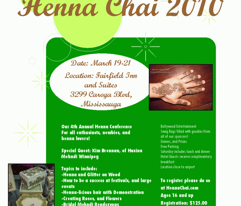 Henna Chai 2010 Flyer