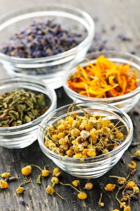 Kitchen herbs and tea for Your Hair