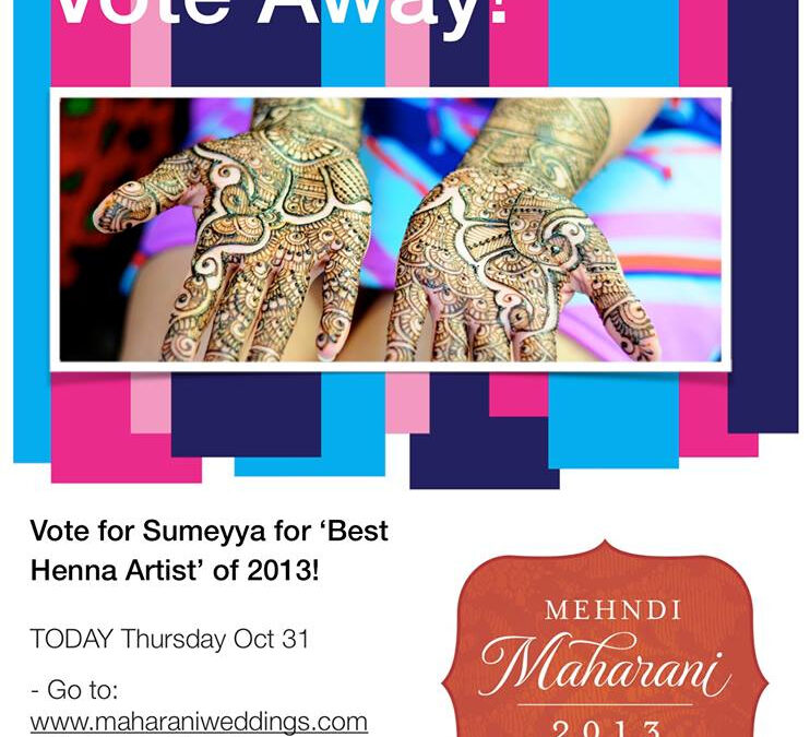 Vote for Sumeyya from Henna Craze