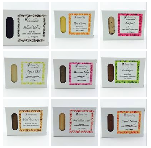 The Colors of Our Handmade Shampoo & Body Bars