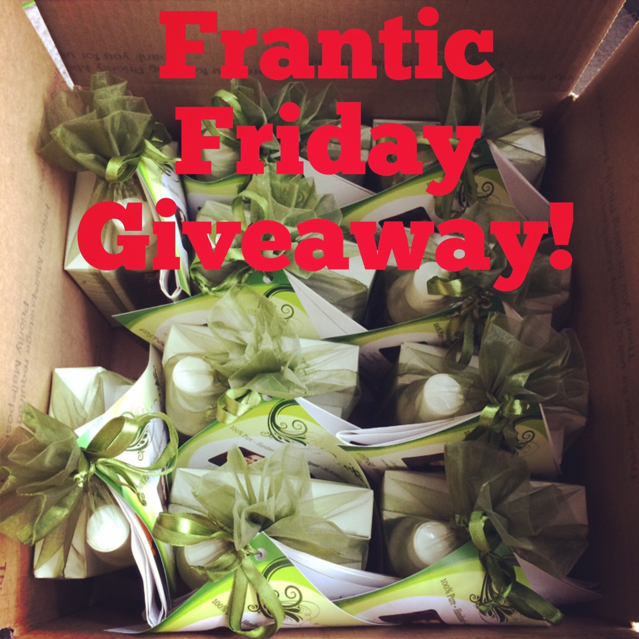 Frantic Friday Giveaway TODAY!