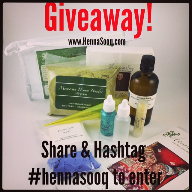 Monday Giveaway: Henna Body Art Products+