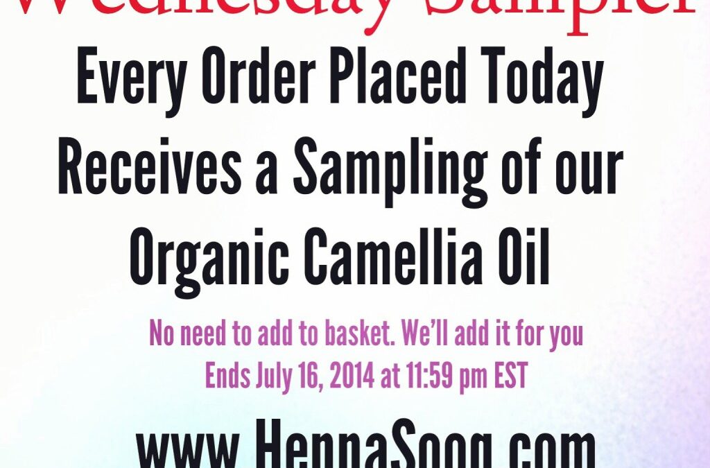 Wednesday Sampler: Organic Camellia Oil