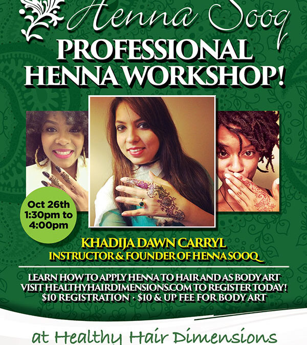 Professional Henna Workshop in Atlanta