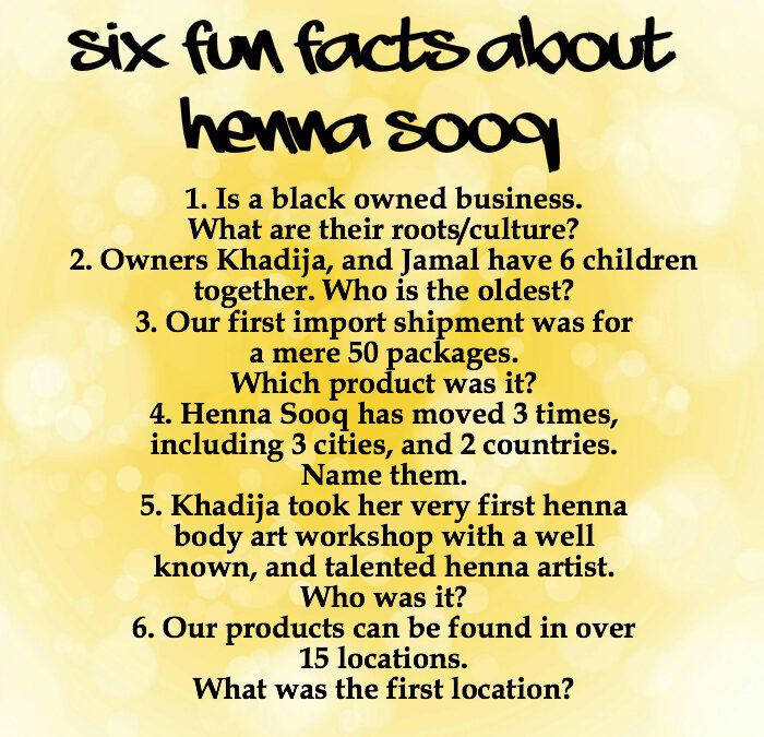6 Fun Facts about Henna Sooq