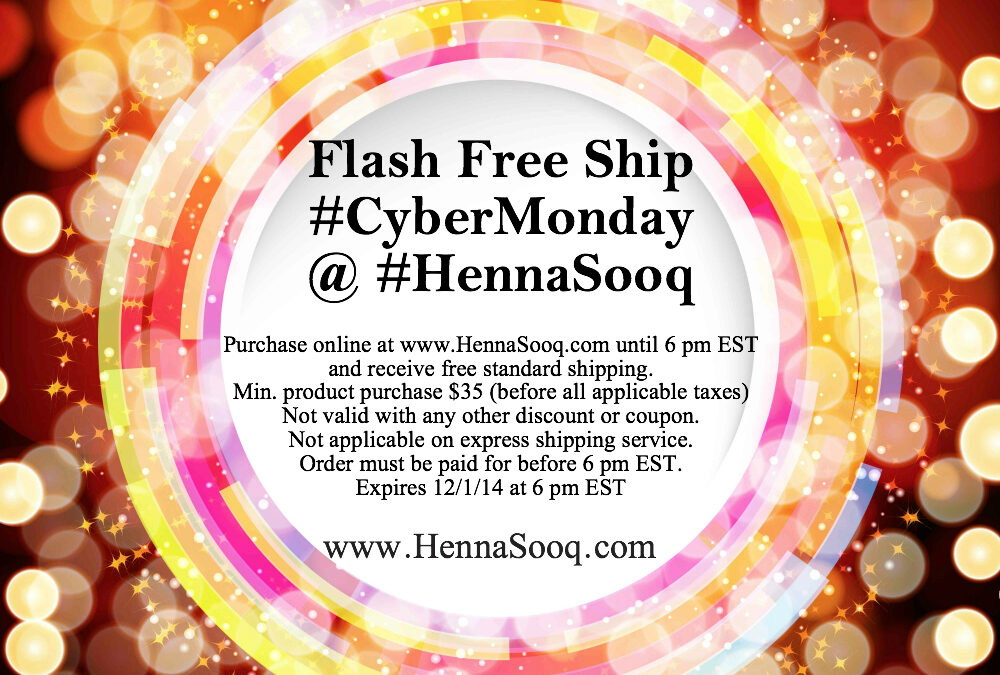 Cyber Monday: Flash Free Ship!