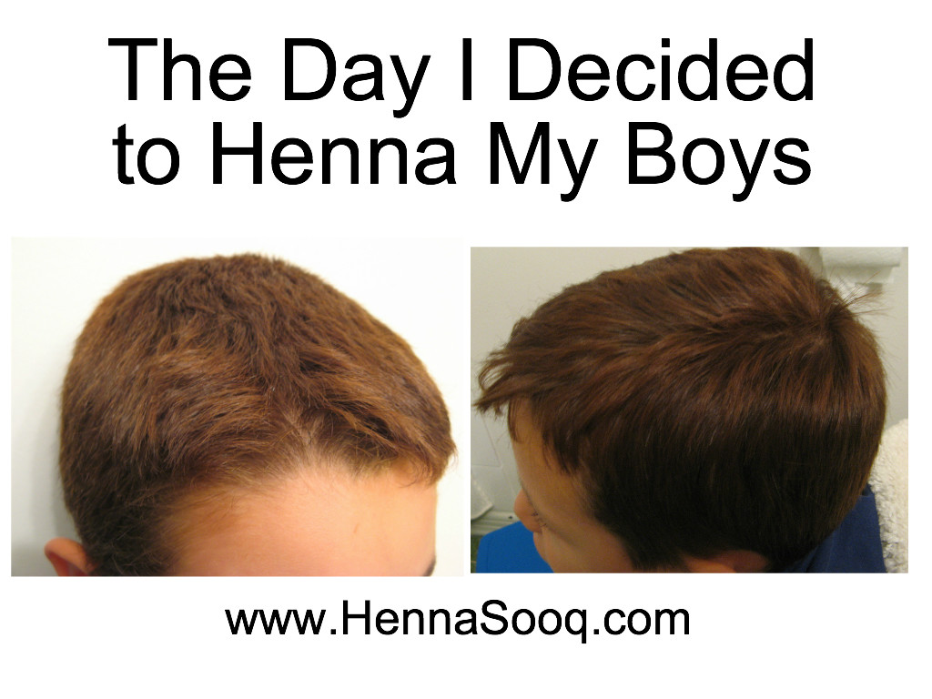 Day I decied to henna boys hair sooq