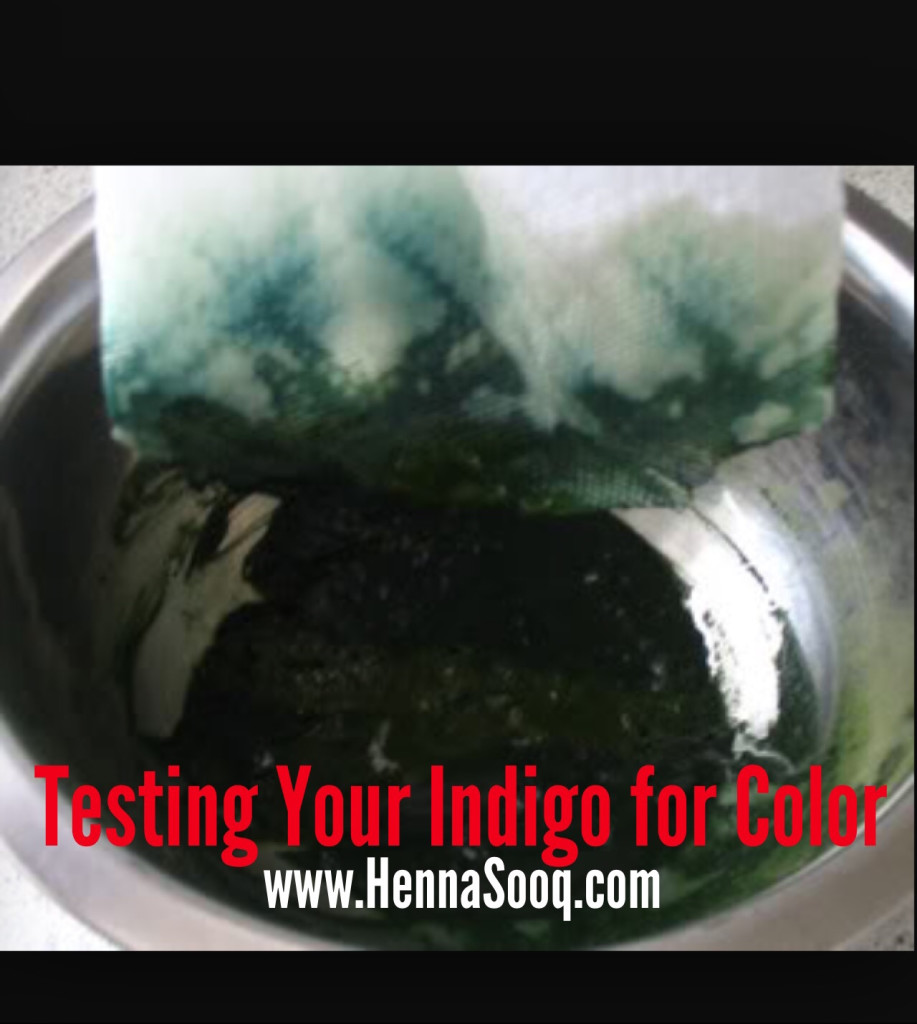 indigo test for color organic color hair