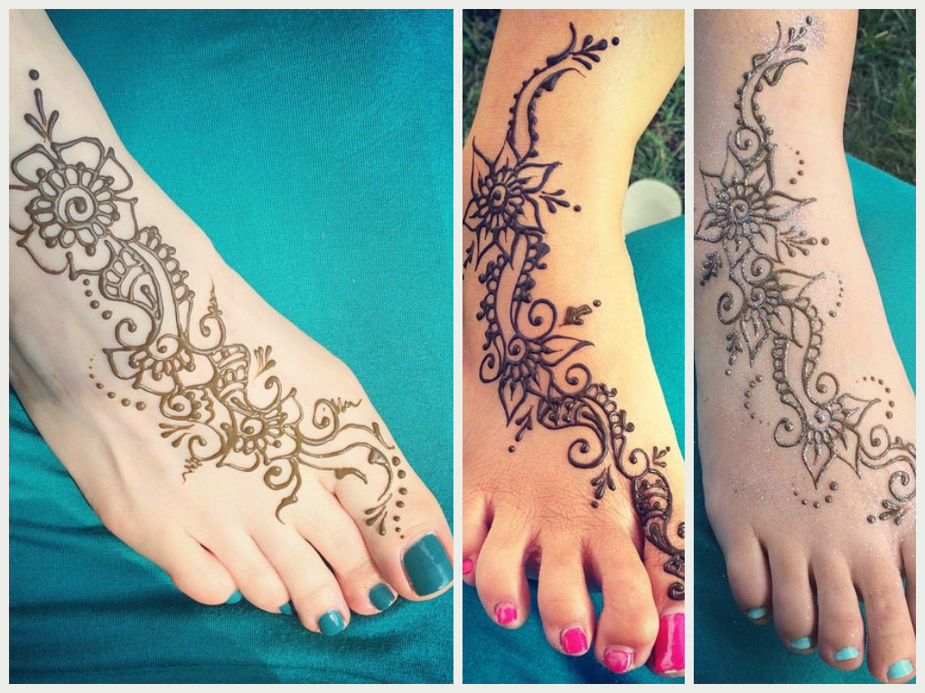 Foot henna temporary tattoo sooq birthday party graduation prom collage