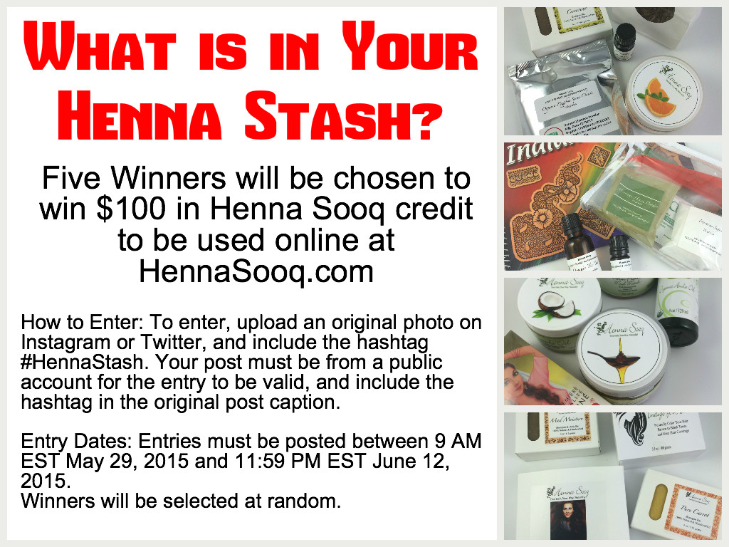 What is henna stash sooq giveaway instagram contest