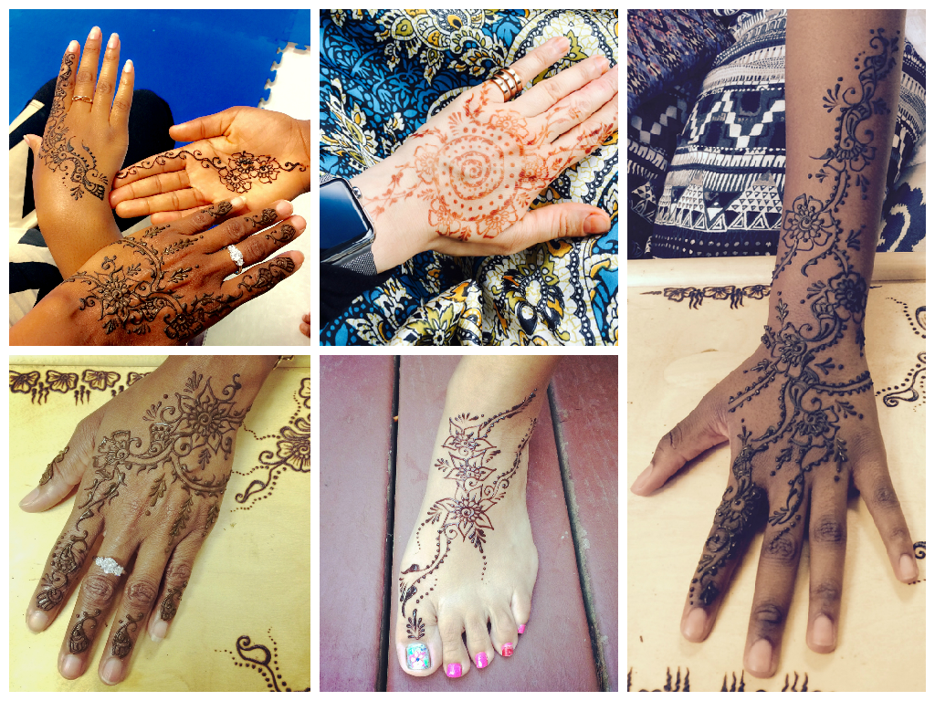 Collage henna eid hands feet sooq columbia budokon yoga studio salon laurel elkridge