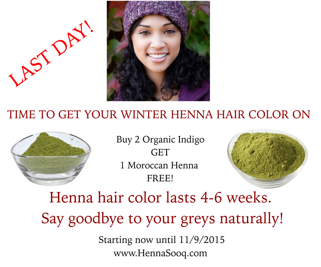 Curly Fall Winter hair henna color coloring hennasooq sooq organic natural indigo moroccan henna coupon discount promo moroccan henna indigo hair organic last day promo
