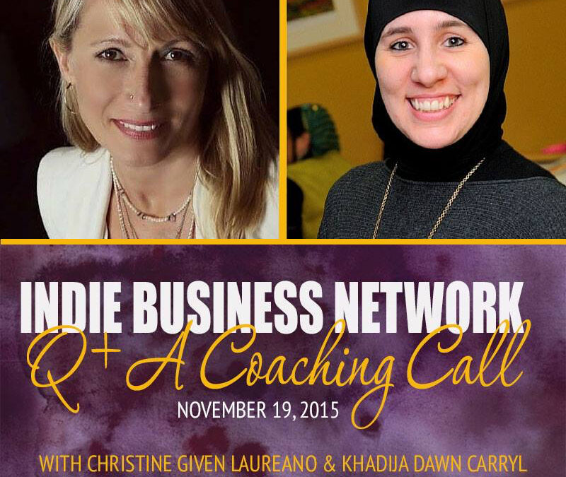 Guest Speaker Khadija on Indie Business Network