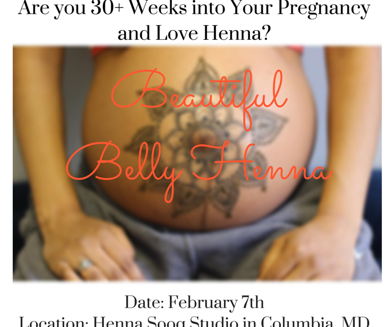 Model Call! Pregnancy Henna Belly Art