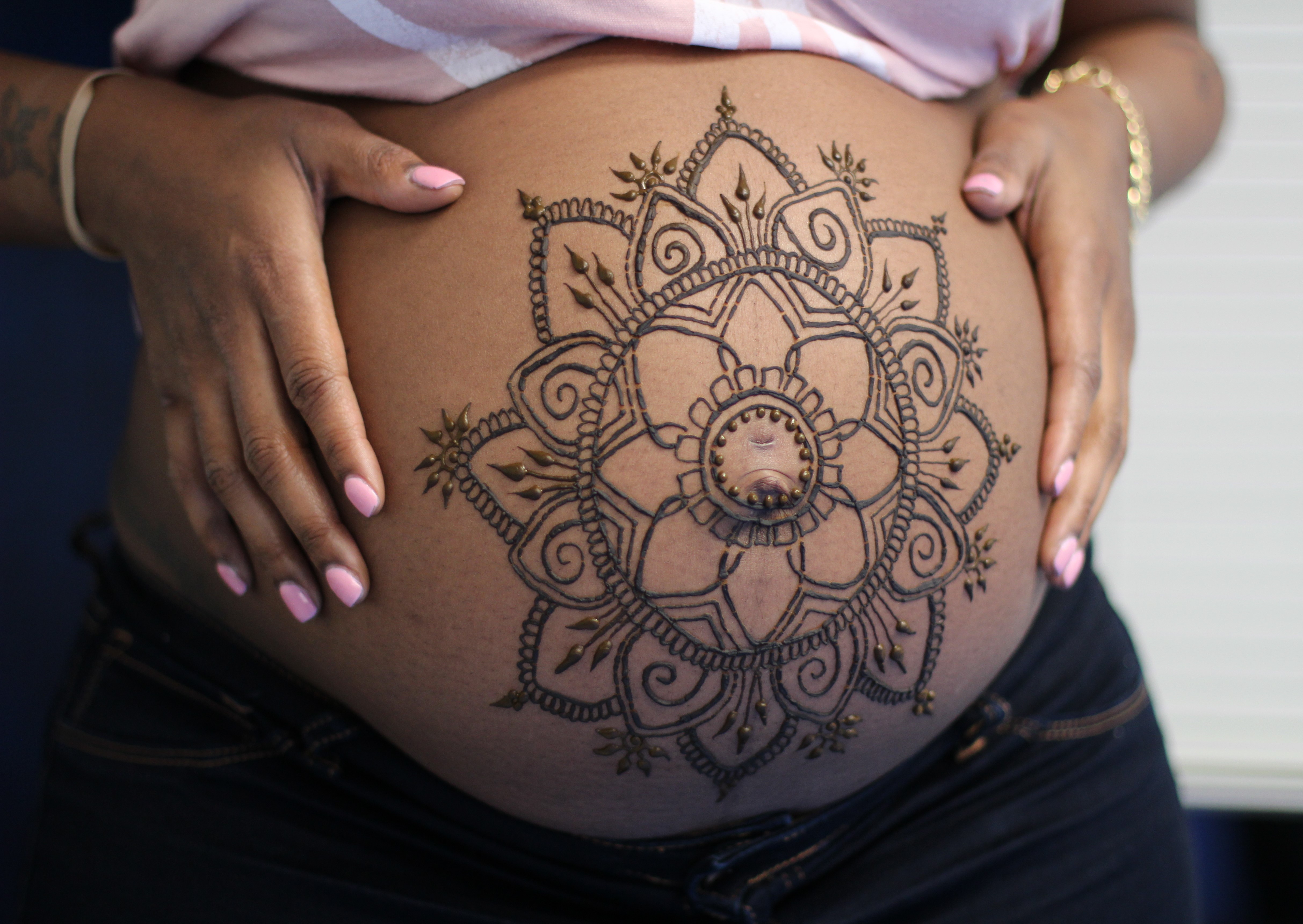 belly tattoos after pregnancy designs henna belly blessings for your pregna...