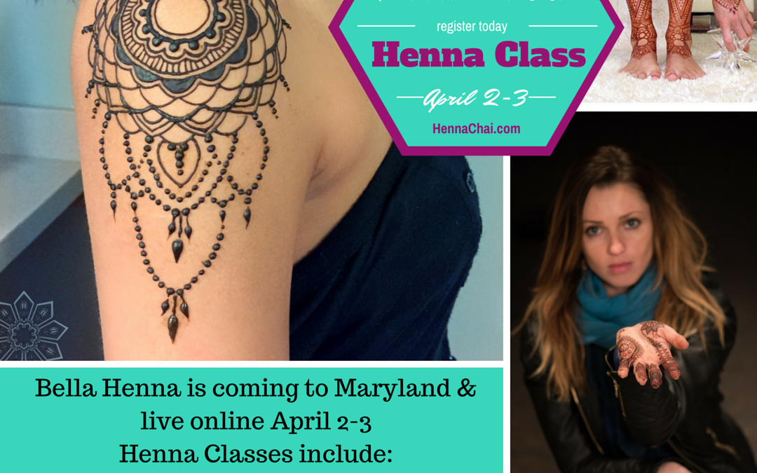 Last Days to Register for Bella Henna Classes