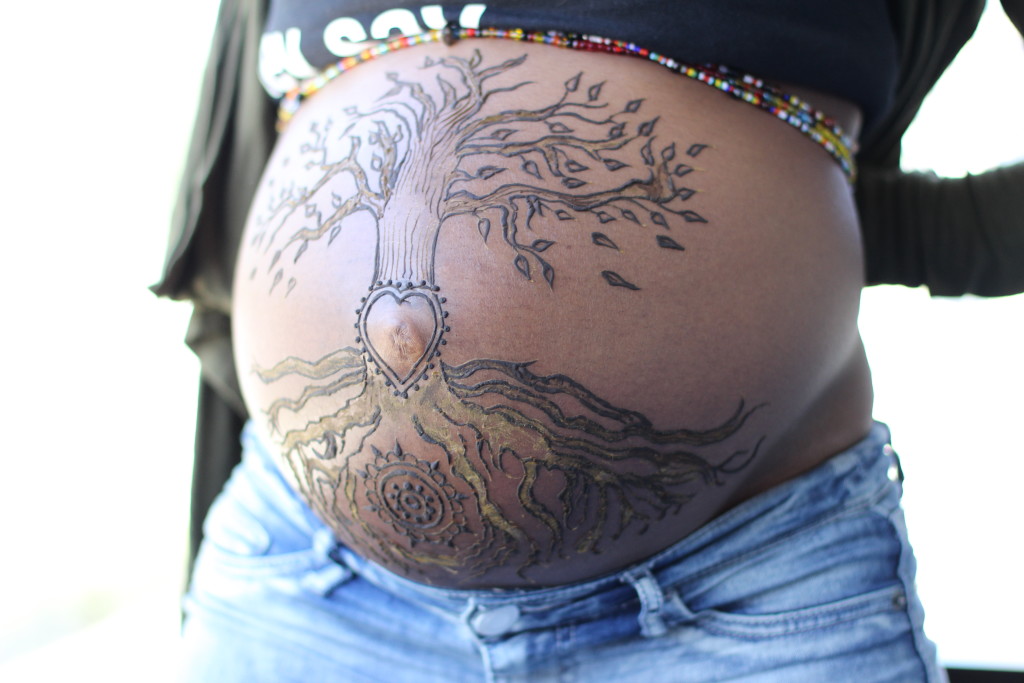 Keyonna henna belly art artist columbia maryland dc henna tattoo blessing blessingway baby shower party hennasooq