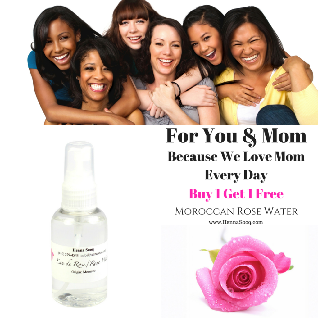 Mothers day special sale buy 1 get 1 free bogo hennasooq hair rose water morocco moroccan-1