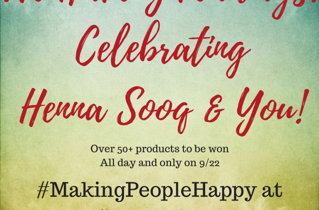 All Day Giveaways on our Instagram: Henna Sooq