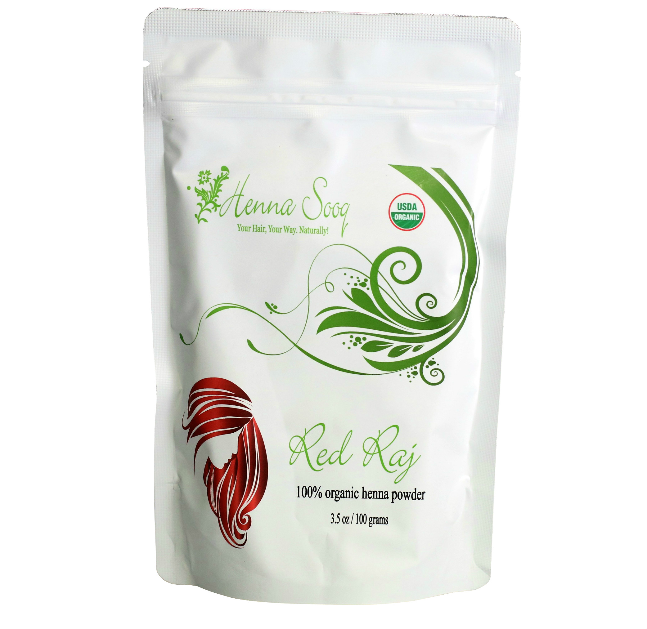 Hair Bloom Natural Red Hair Color- Henna w/ Mixed Himalayan Herbs Hair  Color Powder