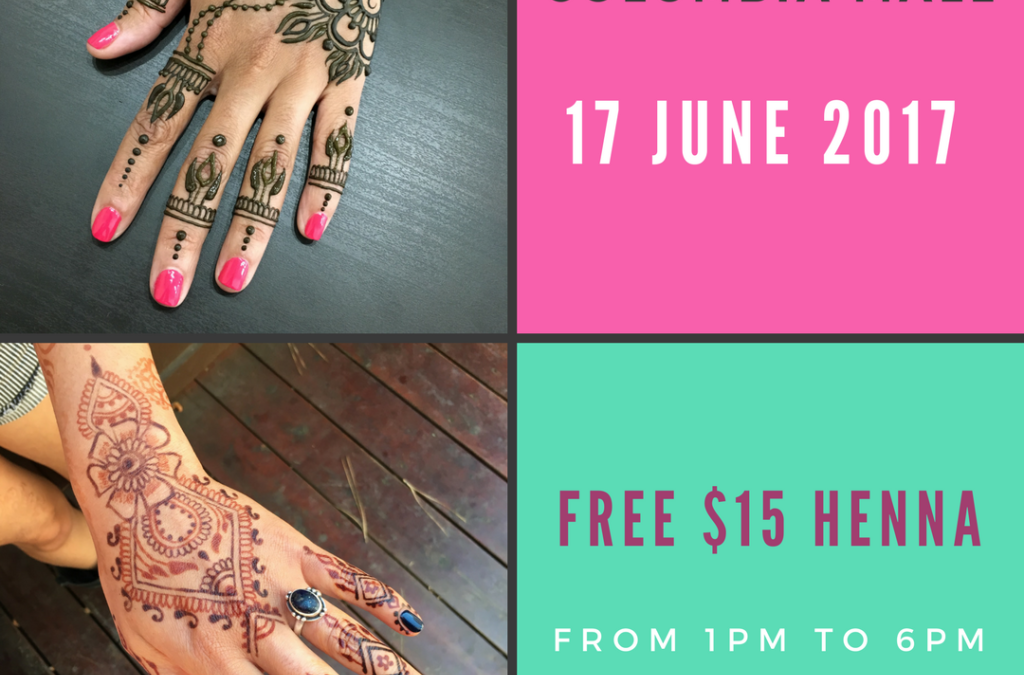 Complimentary Henna at Origins Columbia Mall